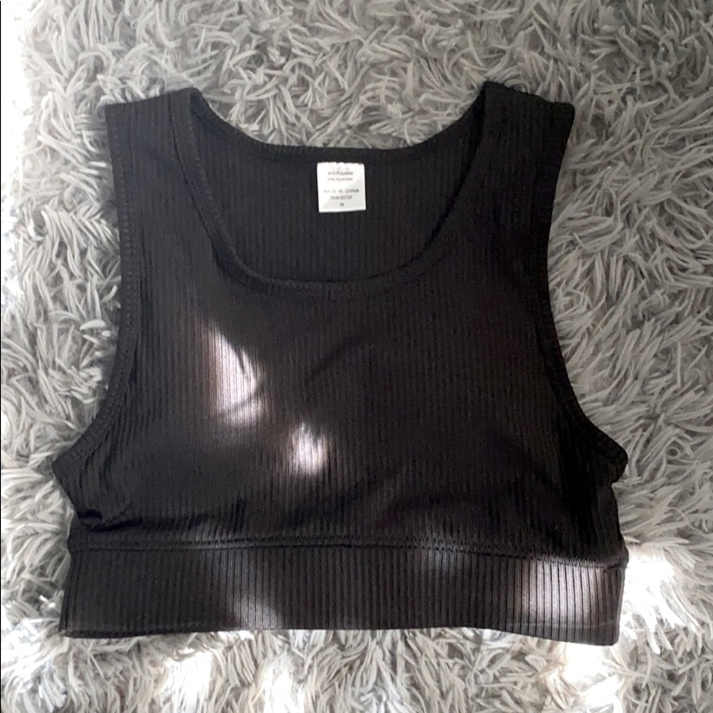 Black Work Out Top